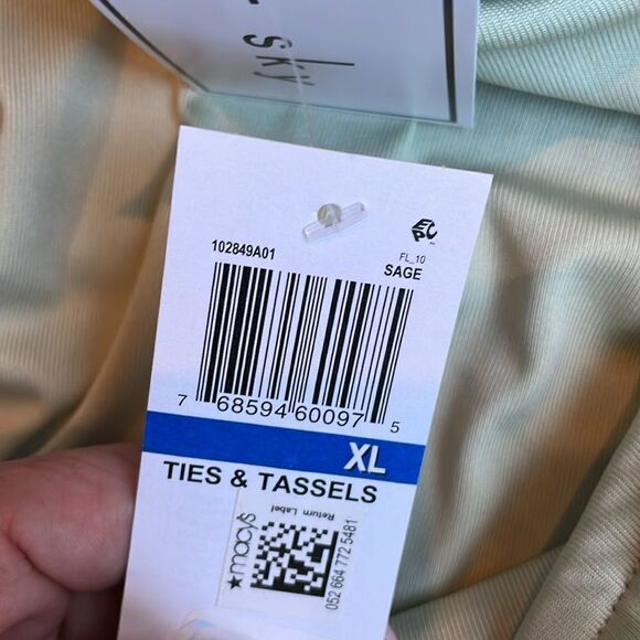 Kit + Sky Sage Green Off the Shoulder Bodysuit - Picture 5 of 7